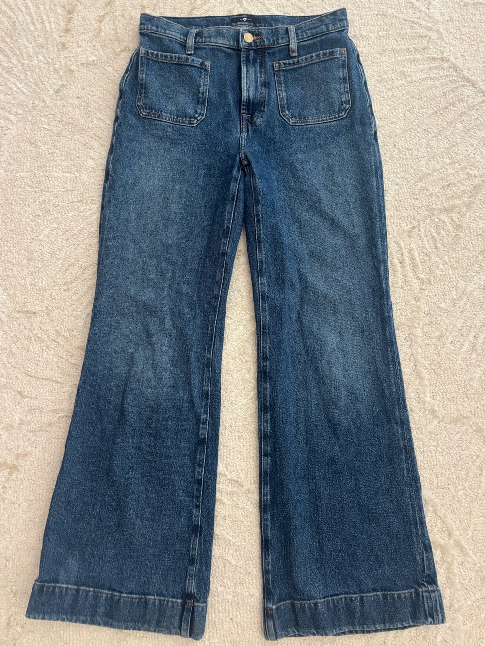 Seven Front Pocket Wide Leg Jeans